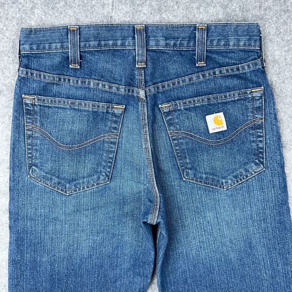 Carhartt Jeans Mens 32x30 Blue Elton Traditional Straight Fit Denim Workwear - Picture 7 of 11